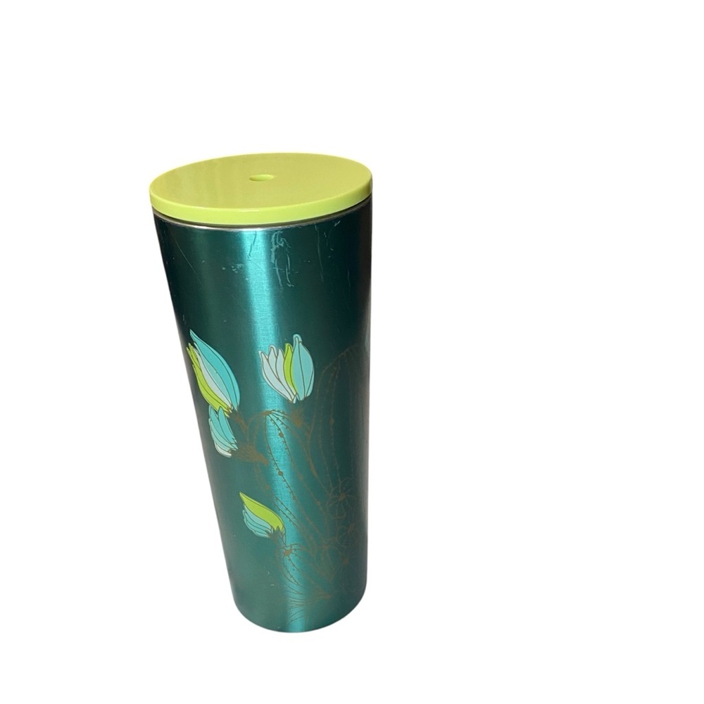 Starbucks Green Cactus Flower Stainless Steel Tumbler 2022 Spring Collection